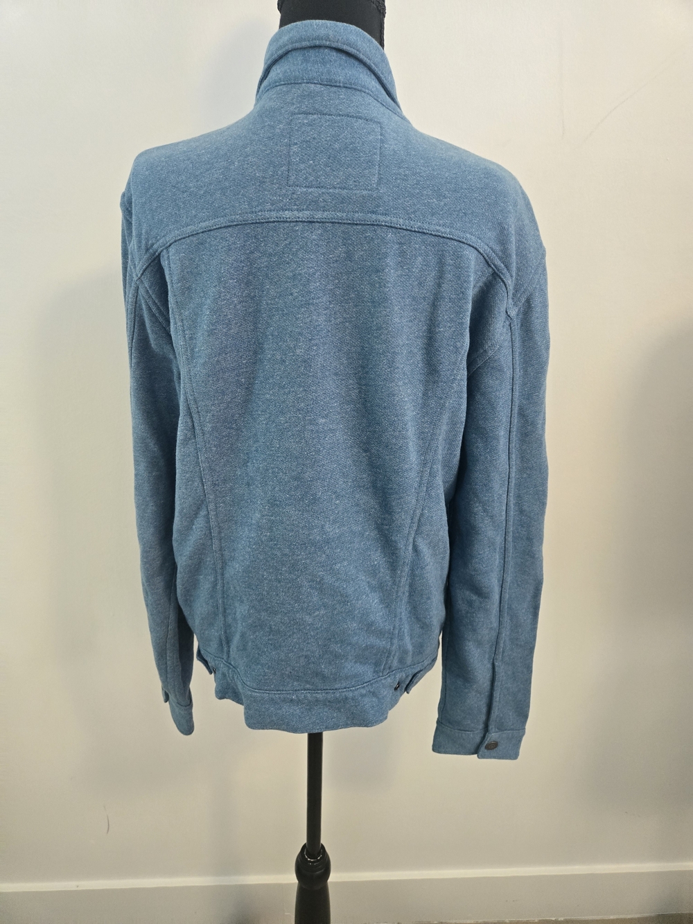 Levis Strauss Mens Light Blue Cotton Shirt Jacket Snap Front Size L - Picture 4 of 11